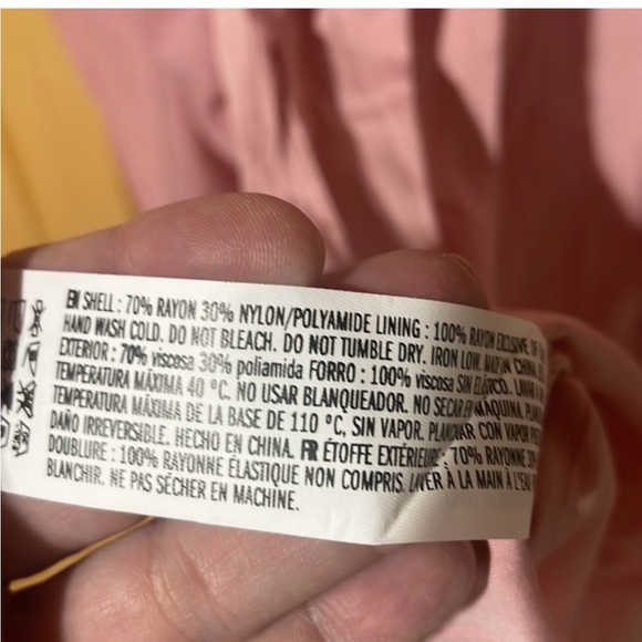 Free the roses ruffle detail mauve maxi size S NWT - Picture 7 of 13